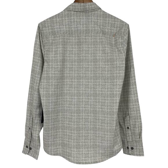 KENNETH COLE NWT Men's Long Sleeve Button Down Shirt Lightweight Gray Small - Picture 4 of 6